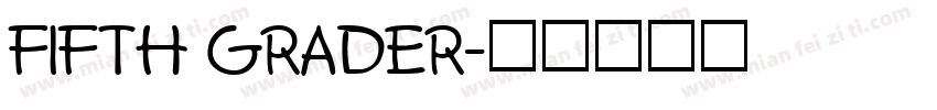 FIFTH GRADER字体转换